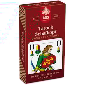 Spielkarten ASS Schafkopf, große Eckzeichen, Senioren-Edition, 36