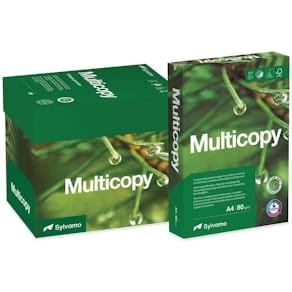 Kopieringspapper MultiCopy A4, hålat, 80g, 500/fp