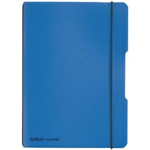 Notizheft Herlitz, A5, PP, kariert, blau