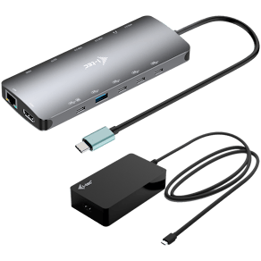I-TEC USB-C Metal Nano 3x Display Dock, 2x HDMI 1x USB-C vid