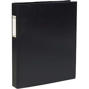 Ringbind Elba A3 højformat, 30 mm ryg, 4 ringe, sort, 8 stk