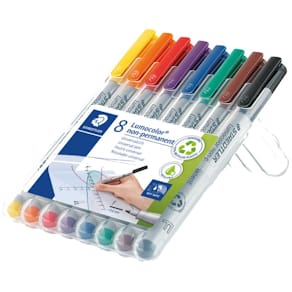 Folienstift STAEDTLER Lumocolor non-permanent, 8 Farben, F