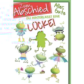 Abschiedskarte
