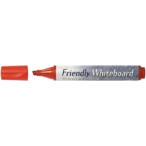 Whiteboardpenna FRIENDLY Röd, sned, 10st