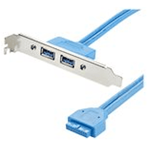 StarTech.com 2 Port USB 3.0 A Female Slot Plate Adapter - USB