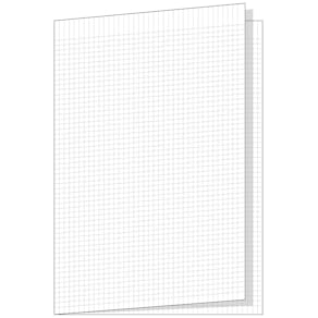Skrivpapper A3 hålat, vikt, rutat, 250/fp