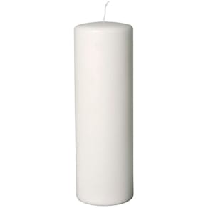 Bloklys hvid paraffin, 6 stk