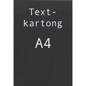Kartong A4 svart 25/fp