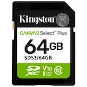 Kingston Canvas Select Plus - Flash-minneskort - 64 GB - Video
