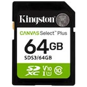 Kingston Canvas Select Plus - Flash-minneskort - 64 GB - Video