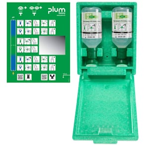 Augenspülstation LEINA-WERKE Plum, 2x500ml, grün