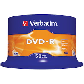DVD-R Rohlinge Verbatim DataLifePlus, 50 St., 4,7 GB