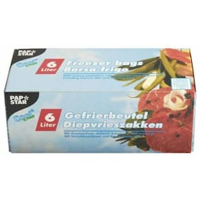Gefrierbeutel STARPAK, LLDPE, 6 l, 45 Stück