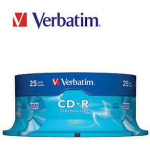 CD-R Verbatim Cakebox, 700Mb, 25/fp