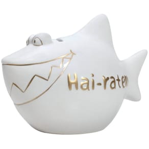 Spardose KCG Hai, klein, weiß