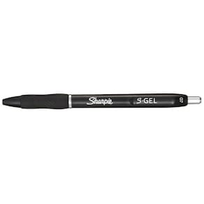 Gelpen Sharpie S-Gel 0,7 mm sort, klik, 12 stk