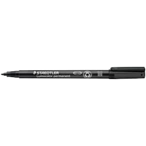 OH-Penna Staedtler Lumocolor Svart, medium, permanent, 10st