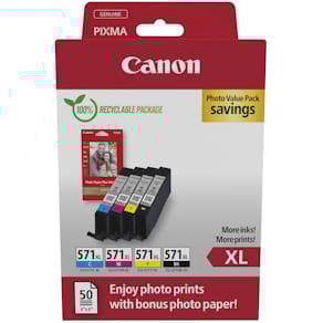 CLI-571XL value pack &amp; 10x15 PP 201 (50)