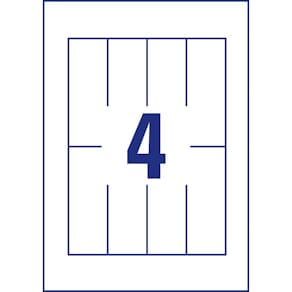 Tischkarten Avery Zweckform, 110 x 40 mm, 100 Stück