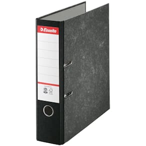 Ordner Esselte, ft A4, rug 7,5 cm, karton, zwart