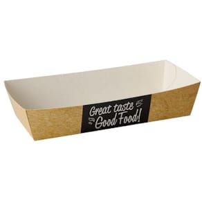 Pommes frites skål PURE papp 15x7cm (50)