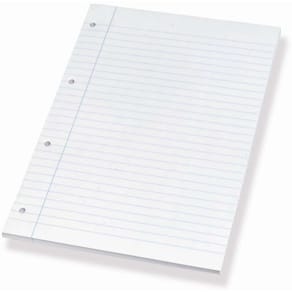 Standardblok Bantex A4 hvid, 210x297 mm, pk. 5