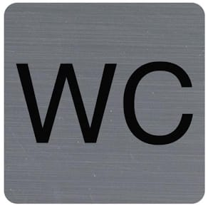 Skilt EXACOMPTA WC selvklebende 7,5x7,5