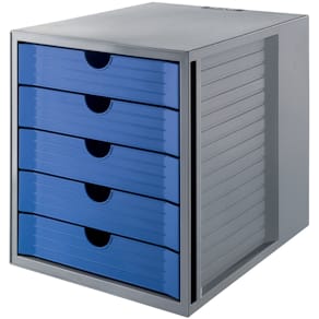 Schubladenbox HAN Systembox Karma, grau/blau