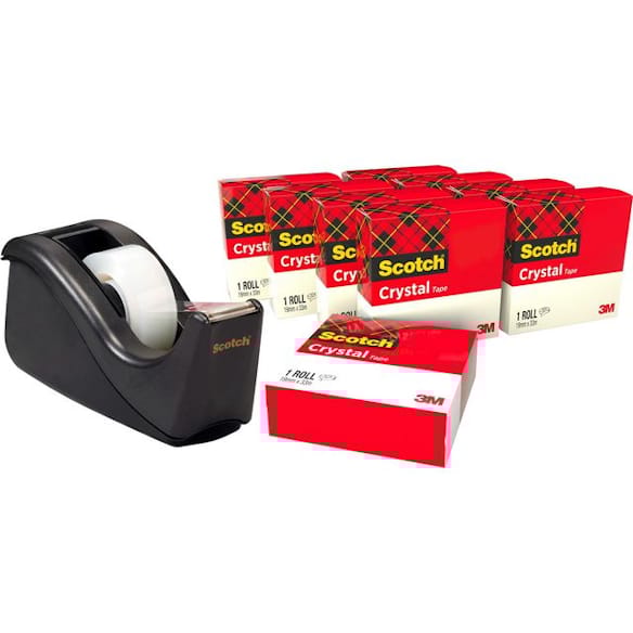Dispenserpakke SCOTCH C60 Krystall (10)