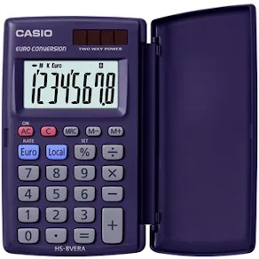 Miniräknare CASIO HS-8VER svart