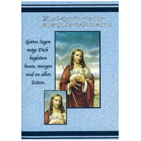 Konfirmationskarte, sortiert