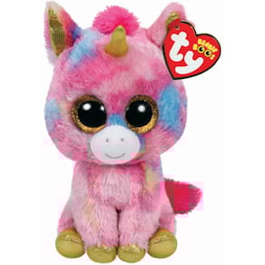 Plüschfigur TY Fantasia Einhorn, 15 cm, rosa