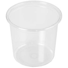 Skål Færch rund PET Ø117x108 mm klar, 500 stk