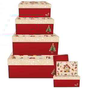 Geschenkkarton-Set BRAUN + COMPANY My Little House (Weihnachten)