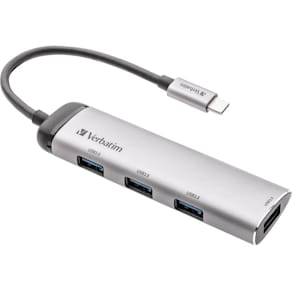 USB-Hub Verbatim 3.1-C, silber