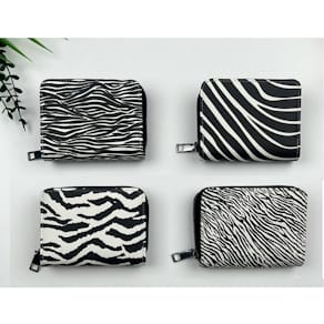 Geldbörse HJP, mit Reißverschluss, Animal-Design, sortiert