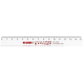 Lineal KUM L1 Softie Flex, 15 cm, transparent