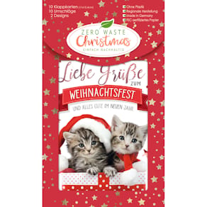 Weihnachtskarte Noname, 10 Stück, sortiert, inkl. Umschlag