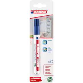 Permanentmarker edding 3000/1, blau