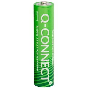 Batterien Q-CONNECT AAA/LR03, 12 Stück, grün