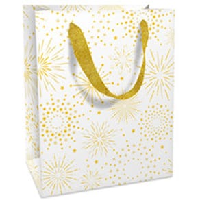 Geschenktragetasche BRAUN + COMPANY Firework, weiß