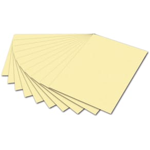 Fotokarton Folia, 50x70 cm, strohgelb, 10 Blatt, 300 g/m²