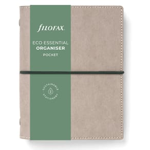 Filofax Eco Essential Systemkalender Pocket Askgrå