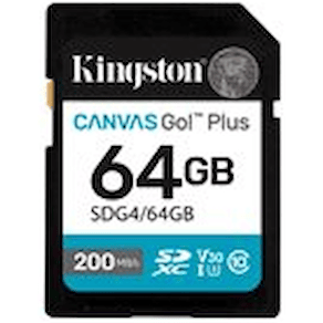 Kingston Canvas Go! Plus - Flash-minneskort - 64 GB - Video