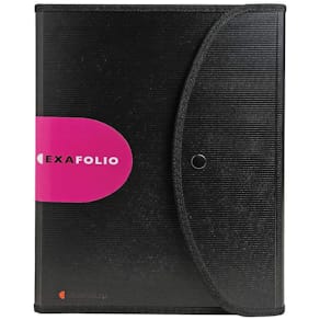 Konferensmapp EXACOMPTA, A4, svart, textil
