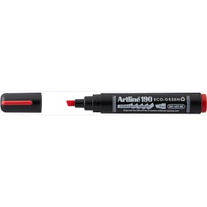 Permanent marker Artline Drysafe 190 Eco-Green, 2-5 mm, rood