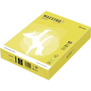 Kopierpapier Maestro Color Pastell, A4, 80 g/m², zitronengelb, 1x