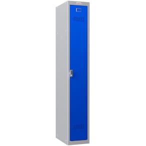 Garderobenschrank Phoenix Safe PL1130GBE, 1 Fach, grau/blau