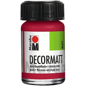 Acrylfarbe Marabu Decormatt, kaminrot, 15 ml