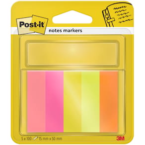 Haftstreifen Post-it Index Mini, Energetic Collection, 15 x 50 mm
